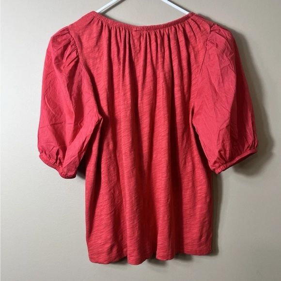 NWT Old Navy Cherry Tomato Puff Sleeve Knit Short Sleeve Top Size Small Cotton - Picture 4 of 10